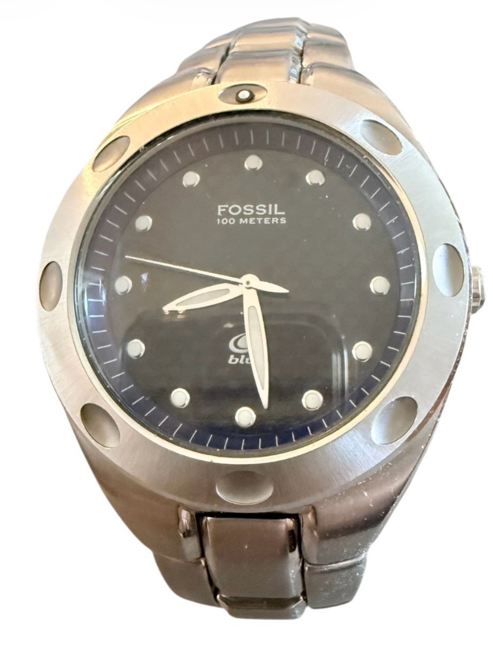 Fossil Blue AM3288 men’s stainless steel water resistant wrist watch